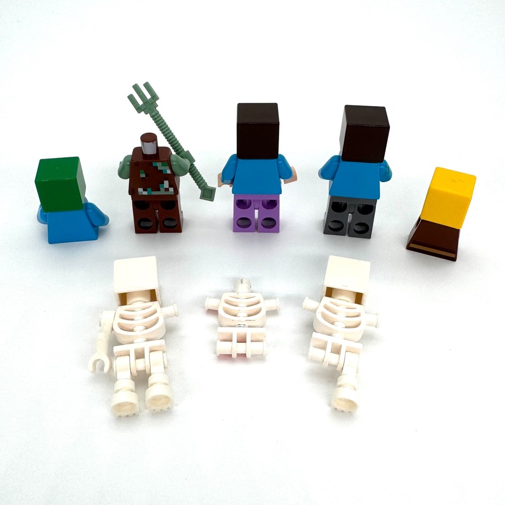 LEGO Minecraft Minifigures Lot Assorted Figures Weapons Accessories Crafting - Picture 3 of 5